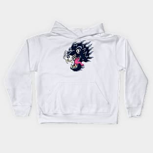 Cute Wolf Tattoo Kids Hoodie